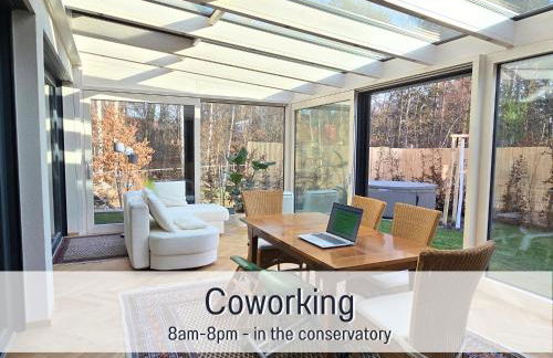 Baham-Apartment Nuernberg - including hot tub, sauna, massage chair, roof terrace, barbecue - metro 15 min, exhibition center 8 min walk - Foto 5