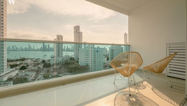 w Lovely 2BR w AC in Sunny Cartagena - Foto 3, Habitación