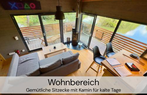 TinyHousebeiDresden mit Faßsauna spektakuläres winziges Häuschen auf Stelzen im Pferdeteich, Kaminofen, umlaufende Terrasse - Nähe Sächsische Schweiz - Von Juni - September Mindestmietzeit 1 Woche Sa-Sa - Foto 2