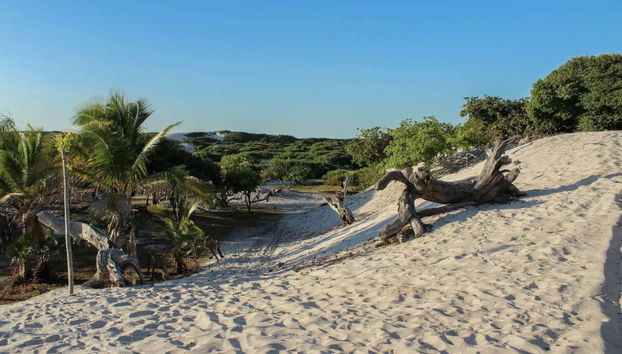 Trek privé aux lagunes Azul et Bonita - Photo 4, Marchez entre les dunes