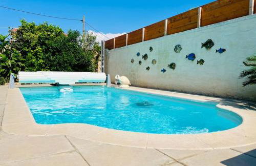 Studio Soleil - Piscine, Parking, Jardin, Calme, Wifi, 2 personnes - Foto 16