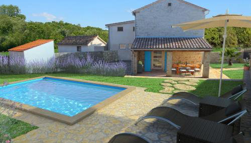 Cozy istrian stone villa Sasso with private pool - Foto 1, Garden