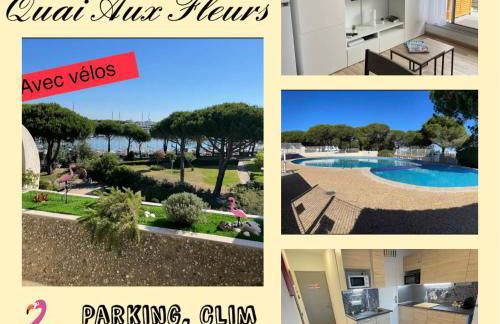 Studio vue port, belle terrasse, piscine - Foto 1