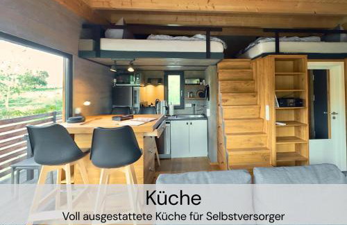 TinyHousebeiDresden mit Faßsauna spektakuläres winziges Häuschen auf Stelzen im Pferdeteich, Kaminofen, umlaufende Terrasse - Nähe Sächsische Schweiz - Von Juni - September Mindestmietzeit 1 Woche Sa-Sa - Foto 3