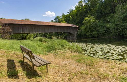 Ferienhaus Pure Jagst, Traum-Lage am Fluss mit Kaminzimmer und Infrarot-Wärmekabine - Foto 28