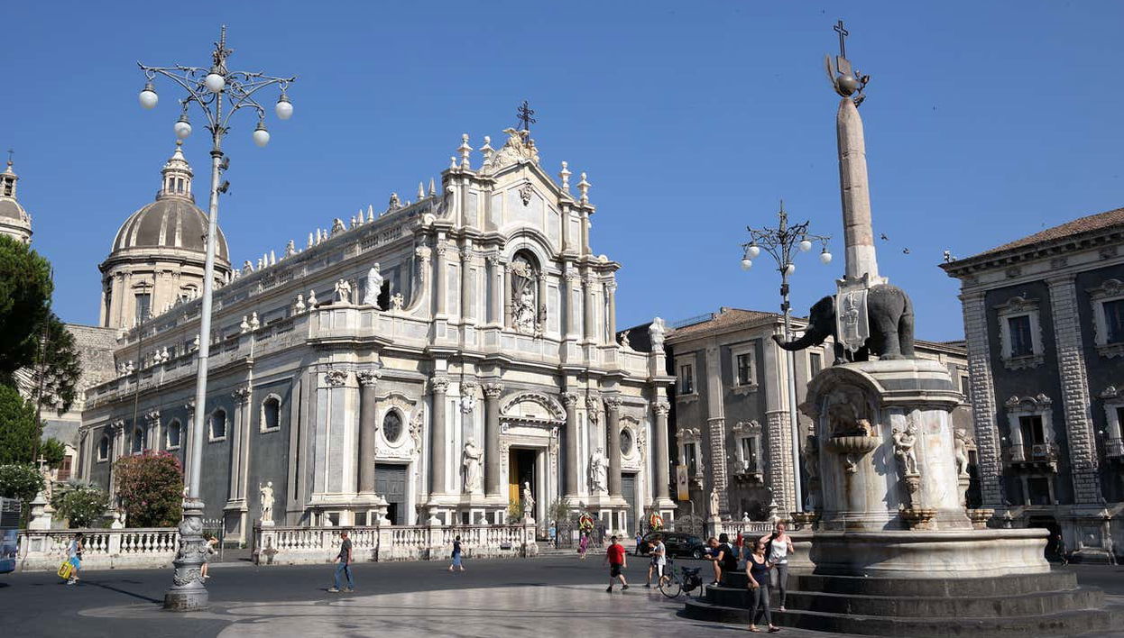 See the famous elephant Liotru at the Elephant Fountain