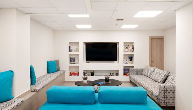 Coin salon dans le hall