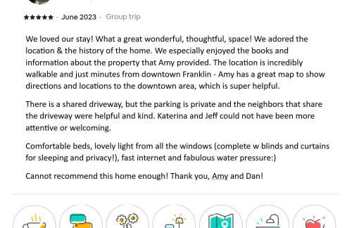 Stone Cottage 3 Bedroom Getaway - Stroll to DT Franklin - Historic Blakely House - Foto 2