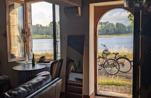Maison de marinier les pieds dans l'eau face à la Loire - Photo 1