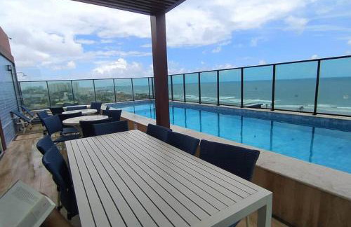 Apartamento com 2 suítes, varanda, vista mar, infraestrutura - Foto 40