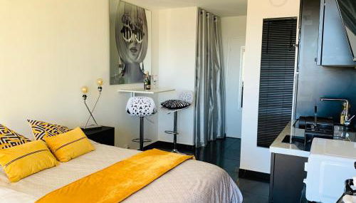 BAGATELLE NATURISTE HELIOPOLIS clim ascenseur vue mer parking privé - Foto 4