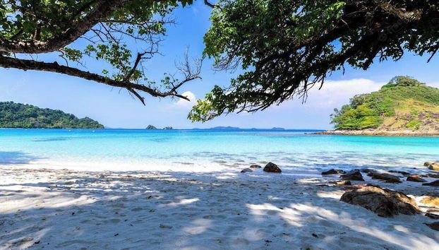 Blick von der Unterkunft