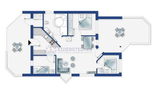Ferienhaus Huus Eiderwatt ID 460 - Foto 3