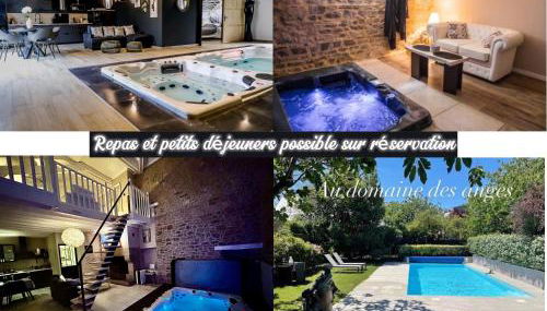 Au domaine des anges, 3 gîtes luxueux avec Jacuzzi privatif, sauna, mini-piscine, piscine extérieure chauffée en saison - Photo 2