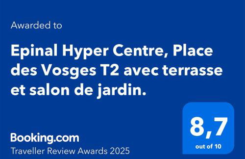 Epinal Hyper Centre, Place des Vosges T2 avec terrasse et salon de jardin. - Foto 9