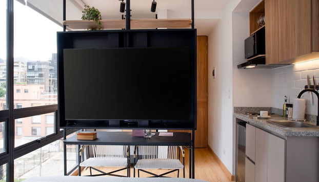 w Phenomenal Loft w/ Fantastic Deco in Bogota - Foto 4, Habitación