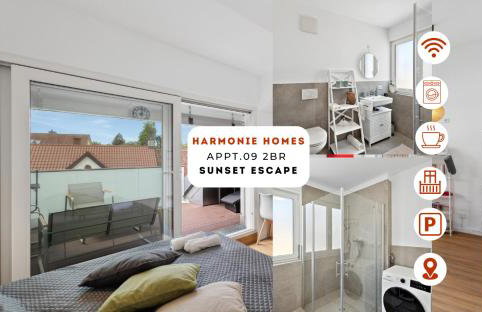 Harmonie Homes - Built in 2025 - High-Quality Beds & Linen - Full Kitchen - Fiber WiFi - 4K Smart TV - 2 Balconies - Elevator - Free Private Parking - Near Augsburg - 20 Min via Autobahn to Munich-West - Foto 41