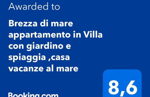 Brezza di mare appartamento in Villa con giardino e spiaggia ,casa vacanze al mare - Foto 2