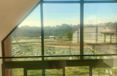 Rumiane pola - stodoła na Mazurach z widokiem na jezioro - Foto 38