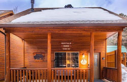 Cabin #1 Buffalo Herd -Pet Friendly - Sleeps 6 - Playground & Game Room - Foto 13