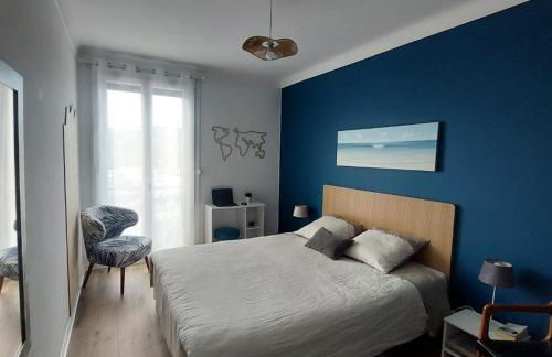 Très belle vue mer T3 tt confort clim 4 pers, proche plages - Foto 8