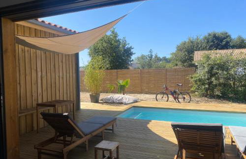 Maison en bois avec piscine proche de la plage - Foto 30