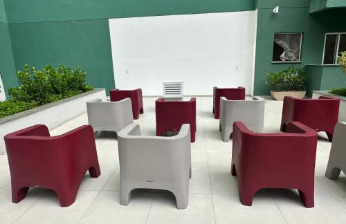 Casa Porto do Sol - Apartamento Luxo, ar condicionado, vaga na garagem, 2QT, 2 banheiros, suite, Piscina, Portaria24h, coworking, academia, rooftop, vista 360 - Foto 40