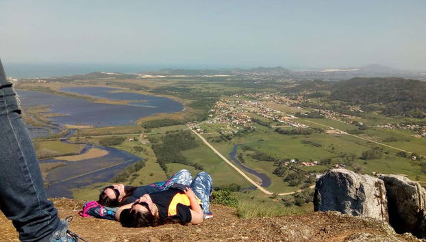 Resting at the top of the peak