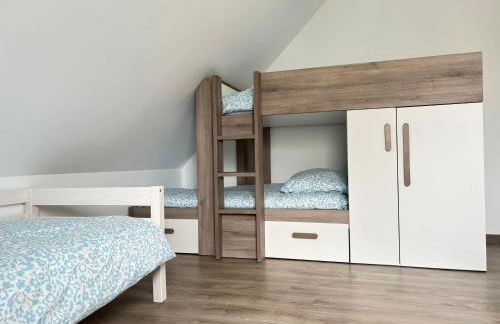 Les dunes, maison neuve 8 p bien équipée jardin clos, terrasse équipée, parking, garage à 850 m de la plage et centre bourg, sur plages du débarquement près Arromanches et Bayeux, chiens bienvenus - Foto 21