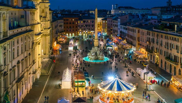 Piazza Navona à Noël