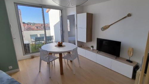 Appt 3 pièces climatisé avec terrasse - draps et serviettes non fournis - Foto 2