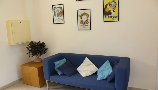 Zona de estar del vestíbulo