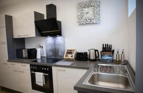 HANNIBAL - Design Apartment Lavendel 4, VW Nähe, Parkplatz, Küche, HighSpeed-WLAN, Fitness, Solarium - Foto 8