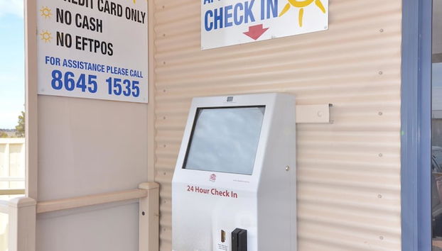 Mostrador de check-in y check-out