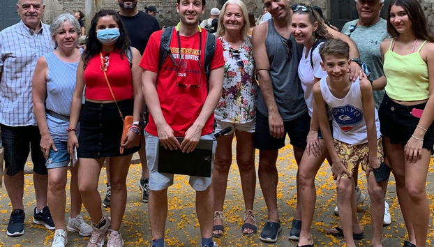 Disfrutando del tour por San Cugat