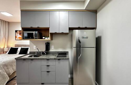 Studio com piscina a 1 minuto a pé do Metrô Brooklin - Foto 4