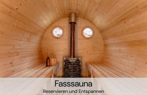 HexenburgbeiDresden mit Faßsauna Stylishes Designerappartement mit Schlafsofa, Terrasse - Nähe Sächsische Schweiz Dresden - Foto 9