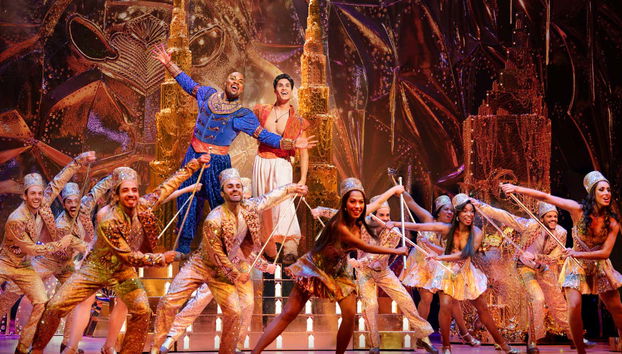 Une des scènes de la comédie musicale Aladdin