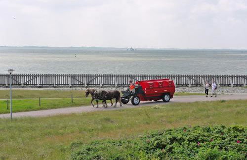 Studio mit Meerblick auf die Robbenbänke von Norderney, geschützter Südwestbalkon - Foto 4
