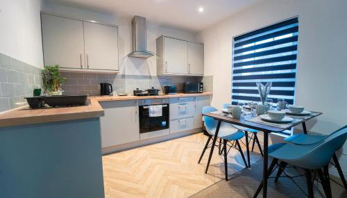 Stylish Self Check In Wigan Town Centre Apartment with Fast WiFi Ideal for Long Stays and Contractor Stays - Foto 4