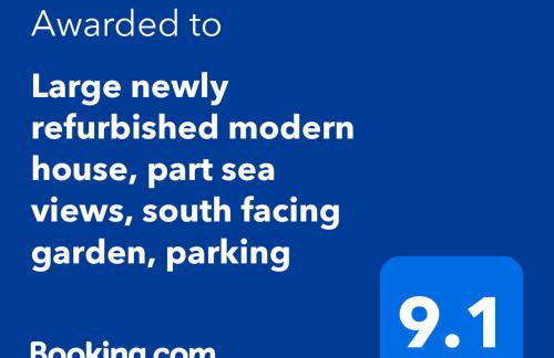 Large newly refurbished modern house, part sea views, south facing garden, parking - Photo 35