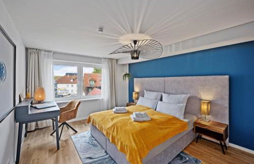 MAISUITES Eisvogel - Zentrale Luxuswohnung mit direktem Seeblick I Bis 4 Personen I Premiumküche I Boxspringbett I Kaffeevollautomat I Parkplatz I Barrierearm & Aufzug - Foto 5