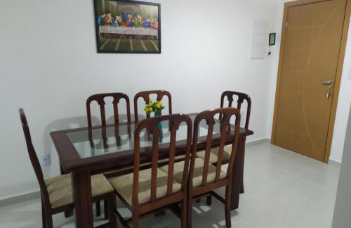 Apartamento novo vista do mar 64m2 2 dorms Wi-fi estacionamento grátis Praia Grande Mirim - Photo 6