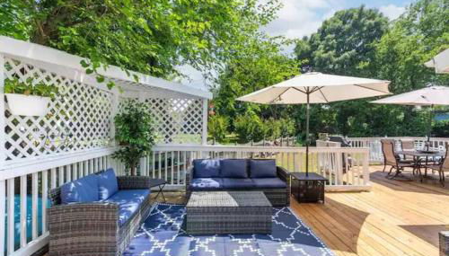 Lrge 5 BR 9 Beds Near DC-Pool, Hot Tub, Gym, Game Rm, Fire Pit - Foto 5