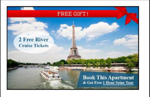 Two Bedroom Luxury Apartment - Balcony with View of Notre Dame - Foto 8