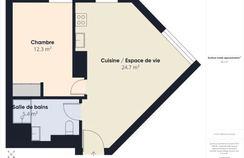 Plein centre ville - Appart pour 2 avec balcon - Foto 14