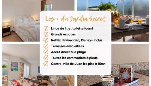 Le Jardin Secret by Golden Riviera Terrasses & accès plage - Foto 3