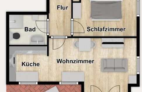 Haus Dünenblick Ferienwohnung 6 - Foto 3
