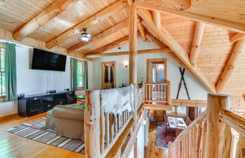 Lakefront Corinth Log Home Private Dock, Fire Pit - Foto 12