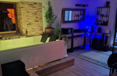 Suite deluxe avec jacuzzi et jardin à 2 min de la plage - Foto 15